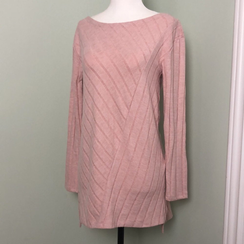🧡 XS 🧡 NWT Anthro Top Tunic Textured Long Sleeves​